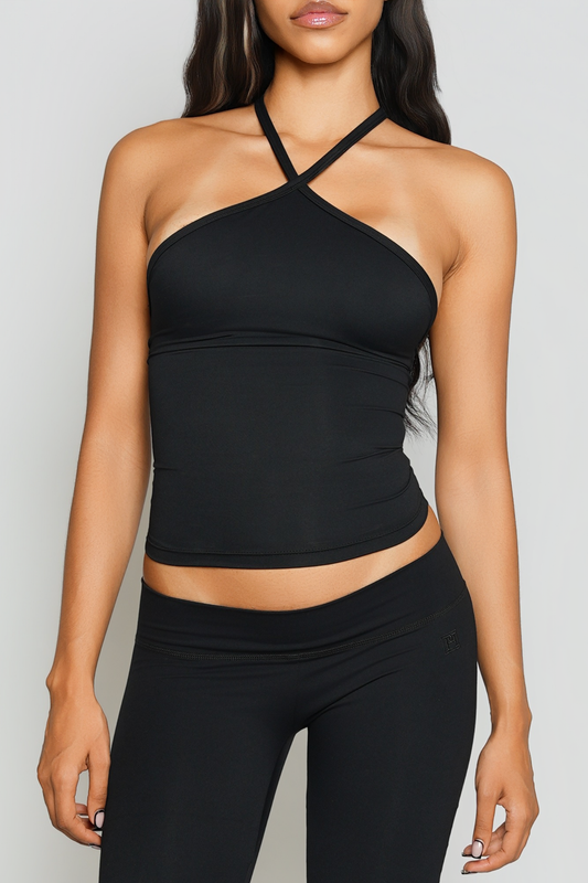 CROSS MY HEART HALTER TOP